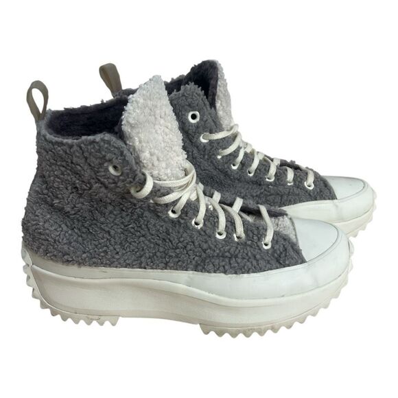 Converse Sherpa Run Star Hike High Top in Vapor Mauve Grey Shoes Men 8 Women 9.5 - Picture 1 of 11